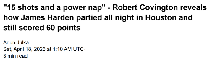 哈登巅峰时期夜生活曝光：彻夜狂欢后清晨训练